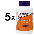 Produktbild: 5 x NOW Foods Hyaluronic Acid with MSM, 50mg - 120 vcaps (199,98 EUR/kg)