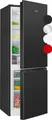 Produktbild: Bomann® Kühlschrank mit Gefrierfach | | 143cm | Kühl Gefrierkombination leise | Türanschlag wechselbar | 175L | KG 320.2 schwarz