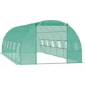 Produktbild: Outsunny Foliengewächshaus Gewächshaus Treibhaus Tomatenhaus mit Fenster - Grün