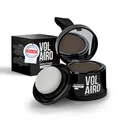 Produktbild: Volairo Ansatzpuder Dunkelbraun 4g – Haar Concealer zur Haarverdichtung bei sichtbarem Haaransatz, wasserfestes Haar Make-up, kaschiert graue Haare und lichte Stellen für Frauen und Männer