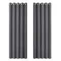 Produktbild: PONY DANCE Vorhang Grau Blickdicht 2er Set H 228 x B 167 cm Wohnzimmer Gardinen Verdunkelnd mit Ösen Verdunklungsvorhänge Thermovorhang Kälteschutz Haustür