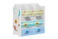 Produktbild: SONGMICS Spielzeugtruhe Kinderregal Bücherregal Kinder, mit 7 Aufbewahrungsboxen aus Vliesstoff, Kinderzimmer-Regal