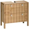 Produktbild: Home affaire Waschbeckenunterschrank Tina Badmöbel, Schrank, Breite 57 cm, Massivholz