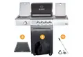 Produktbild: ALL'GRILL Gasgrill CHEF Paket S2 Backburner Seitenkocher Steakzone GRATIS Zubehör