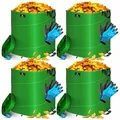 Produktbild: KESSER® Pop-Up-Gartensack 4x 73L Set Laubsack Gartenabfallsack inkl. Handschuhe | Selbststehend mit Griffen Stabil Robust & Faltbar | Laubsäcke Rasenschnitt Gartensäcke für Gartenabfälle Grünschnitt