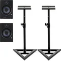 Produktbild: PreSonus Eris E5 BT Paar 2nd GEN Studiomonitor Stativ Set | Neu