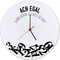 Produktbild: Ach egal dann komm ich halt zu spät Wanduhr aus Glas