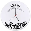 Produktbild: Ach egal dann komm ich halt zu spät Wanduhr aus Glas