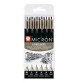 Produktbild: 1 bis 36x SAKURA Fineliner PIGMA MICRON, 6er Etui, schwarz - SPARE BIS ZU 45%