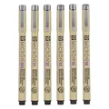 Produktbild: Sakura Pigma Micron Federmäppchen 6 Fineliner schwarz