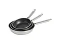Produktbild: Rösle Pfannenset Elegance, Schwarz, Edelstahl, Metall, backofengeeignet, antihaftbeschichtet, geschmacksneutral, Kochen, Pfannen, Pfannensets