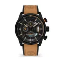 Produktbild: Timberland Callahan Herren Chronograph Analog 46mm Edelstahl/Leder Braun-Schwarz, Wasserdichtigkeit: 5 bar, TDWGF2102603