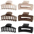 Produktbild: Lolalet 6 Stück Große Haarklammer, 8cm Haarspangen für dickes Haar Rutschfestes Haar Jaw Clips Haarstyling-Zubehör für Frauen Mädchen -Muster E