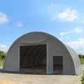 Produktbild: TOOLPORT Highlander 9,15x26m Rundbogenhalle, PRIMEtex-Plane, grau, mit Statik - (121226)