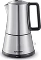 Produktbild: Cloer Espressokocher 5918 elektrisch | Edelstahl | 3 Tassen | 360° Sockel | abnehmbare Kanne | Abschaltautomatik