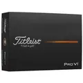 Produktbild: Titleist Pro V1 Golfbälle 2025 (12 Stück/weiß) - 12 Stück Golfbälle weiß