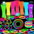 Produktbild: Knicklichter Party Set 100 Stück Neon Leuchtstäbe für Hochzeit Halloween Deko