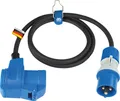 Produktbild: CEE Adapterleitung 1.5m CEE-Stecker auf CEE-Winkelkupplung Adapter 16A IP44
