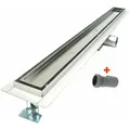 Produktbild: Befliesbare Duschrinne Flach Duschablauf Badablauf T3at 700mm 70cm Bodenablauf