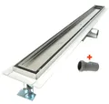 Produktbild: Apex Duschrinne befliesbare Duschrinne Flach Duschablauf Badablauf T3AT 700mm