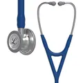 Produktbild: 3M Littmann Cardiology IV Stethoskop für die Diagnose, 6154, Bruststück in Standardausführung, marineblauer Schlauch, Schlauchanschluss und Ohrbügel aus Edelstahl, 69 cm