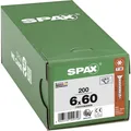 Produktbild: SPAX 1191010600605  Holzschraube 6 mm 60 mm T-STAR plus    Stahl WIROX 200 St.