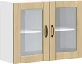 Produktbild: vidaXL Küchen-Hängeschrank mit Glastür Lucca Sonoma-Eiche Holzwerkstoff