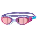 Produktbild: Zoggs Unisex Jugend Phantom Elite Schwimmbrille, Schwimmbrille, Pink/Violett/Spiegel, 6-14 Jahre
