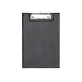 Produktbild: MAUL Schreibmappe A5 | Mappe aus Karton mit Folienüberzug zum Zuklappen | Dokumentenmappe A5 mit Fach für Papier | Praktische Dokumententasche zum Aufhängen | Aktenmappe für Büro | Schwarz