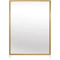 Produktbild: Casa Chic - Elegance by Goldener Wandspiegel aus Metall - 50 x 70 cm - Galvanisiertes Metall - Ideal für Badezimmer und Wohnzimmer - Gold
