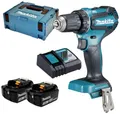 Produktbild: Makita DDF485RFJ Akku-Bohrschrauber 18V 3Ah Li-Ion inkl. 2. Akku, inkl. Koffer, inkl. Ladegerät