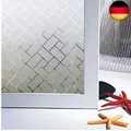 Produktbild: Zindoo Fensterfolie Geometrie Milchglasfolie Sichtschutz Sichtschutzfolie Ohne