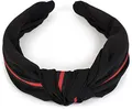 Produktbild: styleBREAKER Damen Haarreif mit Knoten und Zierstreifen, Retro Style Haarband, Headband 04026018, Farbe:Schwarz
