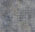 Produktbild: Designtapete Blau Geometrisch Mustertapete Vliestapete 10,05 x 0,53 m