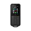 Produktbild: Nokia 800 Tough 2,4-Zoll 4G SIM-freies, Wasserdichtes, Staubdichtes und Sturzgeschütztes Telefon, eine Kamera, eine Taschenlampe, eine Google Assistant-Taste und Unterstützung für Apps - Schwarz