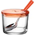 Produktbild: Montana: Marmeladendose Brunch mit Löffel, Transparent/Rot (0.22 l) (018744)