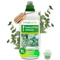 Produktbild: Purgrün® Eukalyptus-Dünger 1 Liter – Extra Stickstoff für schnelles Wachstum – Spurennährstoffe für intensive Blattfärbung – Guano verbessert die Bodenqualität – Für bis zu 400 Liter Gießwasser