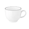 Produktbild: SELTMANN WEIDEN Kaffeetasse - 0,22 L - Durchmesser: 10,7 - Höhe: 6,7 cm - Lido - Form: Rund - 10826 Weiß - Black Line