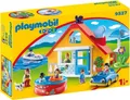 Produktbild: PLAYMOBIL 1.2.3 Ferienhaus mit Pool (9527)