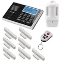 Produktbild: OLYMPIA Protect 9061 Sicherheit Plus Alarmanlagen GSM Funk Set mit 1 Bewegungsmelder, 7 Tür Fenster/Kontakten und Fernbedienung