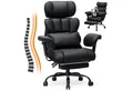 Produktbild: Hoffree Drehstuhl XXL Ergonomischer Bürostuhl Chefsessel Gaming-Stuhl Kunstleder, mit Fußstütze, verstellbarer Kopf- & Armlehnen, Max bis 200 kg