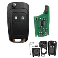 Produktbild: Auto Schlüssel Fernbedienung 433 MHz Sender + ID46 Transponder passend für Opel