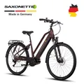 Produktbild: SAXONETTE E Bike 28 Zoll mit Mittelmotor Max 500 Watt 90NM 36V 14.5Ah Akku 120KM