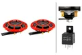 Produktbild: Paar Hupe 12V Hella Mit Gitter Sporttasche Rot + Rele Ece R28 118 DB (A)