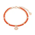 Produktbild: s.Oliver 2027600 Damen Armband Muschel Edelstahl Rose rot 20 cm
