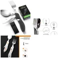 Produktbild: HIKENTURE Outdoor Besteck Set 4-in-1 Edelstahl Gürteltasche Messer G