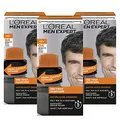 Produktbild: L'Oréal Men Expert One Twist Haarfarbe 3er-Pack, Naturbraun 04, je 50 ml, Ammoniakfrei, Gel & Creme, Für alle Haartypen