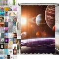 Produktbild: Sanilo Duschvorhang, viele schöne Duschvorhänge zur Auswahl, hochwertige Qualität, inkl. 12 Ringe, wasserdicht, Anti-Schimmel-Effekt (Planeten, 180 x 200 cm)
