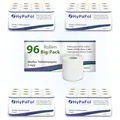 Produktbild: Hypafol Toilettenpapier motivgeprägt, 3-lagig | Vorteilspack mit 96 Rollen Klopapier | extra weich und reißfest | Vorratspack, 12 x 8 Rollen | aus hochwertigem weißem Zellstoff