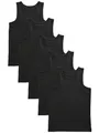 Produktbild: NEXT Jungen 5er-Pack Trägertops aus Biobaumwolle Schwarz 110-116